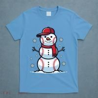 Baseball Snowman T-Shirt thumb 4