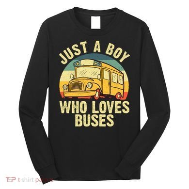 Best School Bus Yellow Bus Lover Buses Long Sleeve Shirt