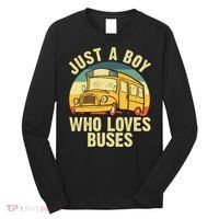 Best School Bus Yellow Bus Lover Buses Long Sleeve Shirt thumb 0