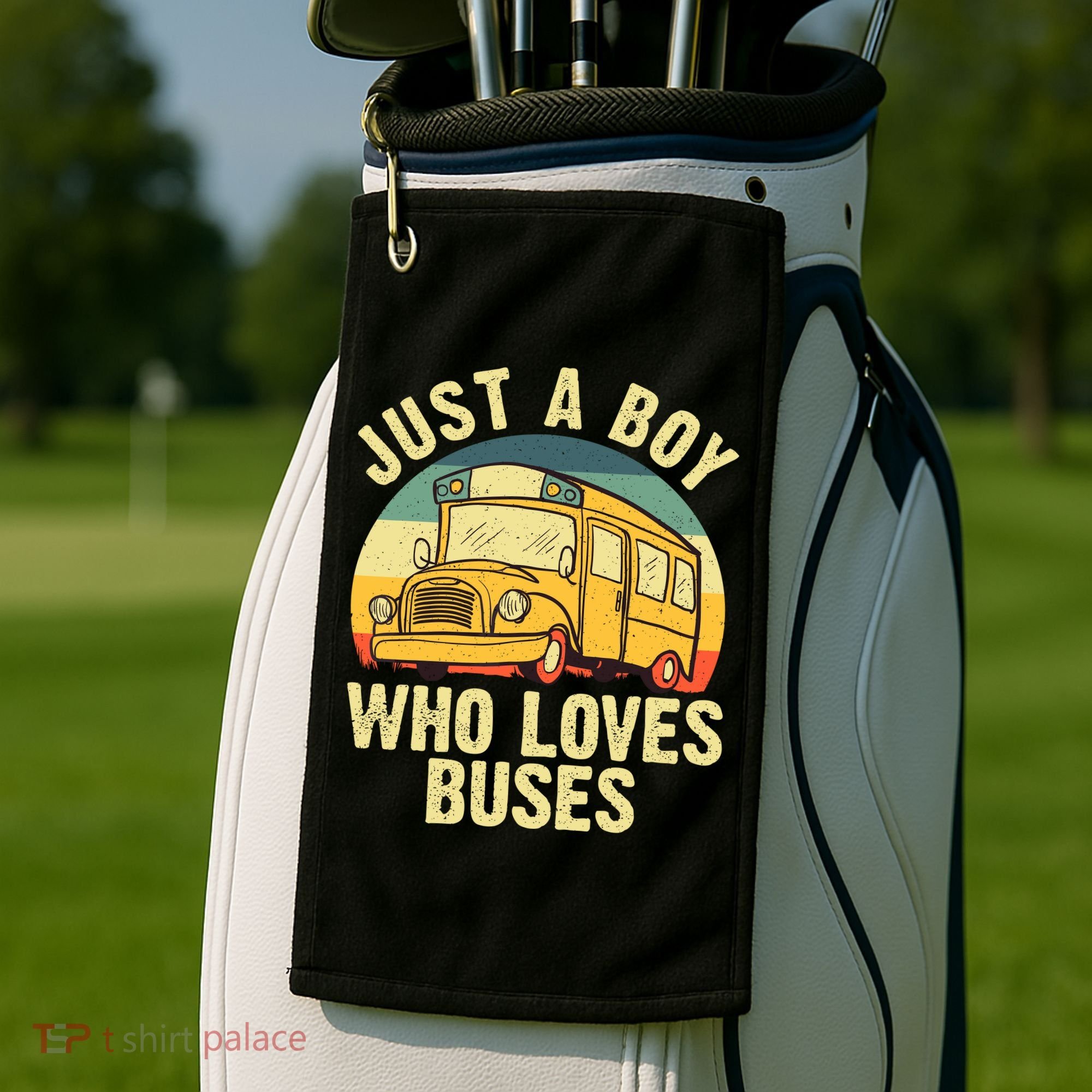 Best School Bus Yellow Bus Lover Buses Golf Towel