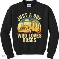 Best School Bus Yellow Bus Lover Buses Kids Sweatshirt thumb 0