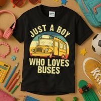Best School Bus Yellow Bus Lover Buses Kids T-Shirt thumb 3