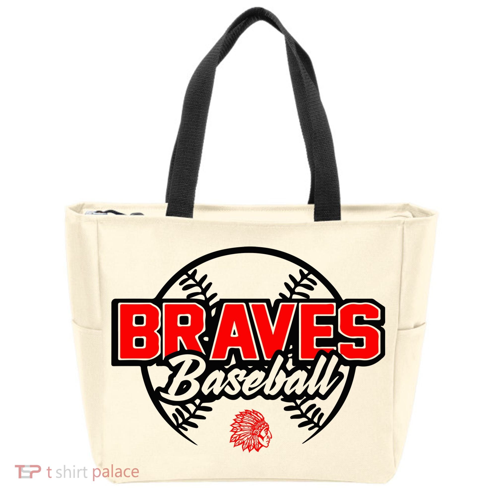 Baseball Sport Braves Baseball Tote Bag