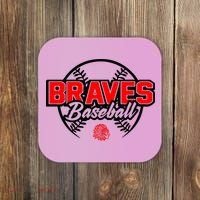 Baseball Sport Braves Baseball Coaster thumb 0