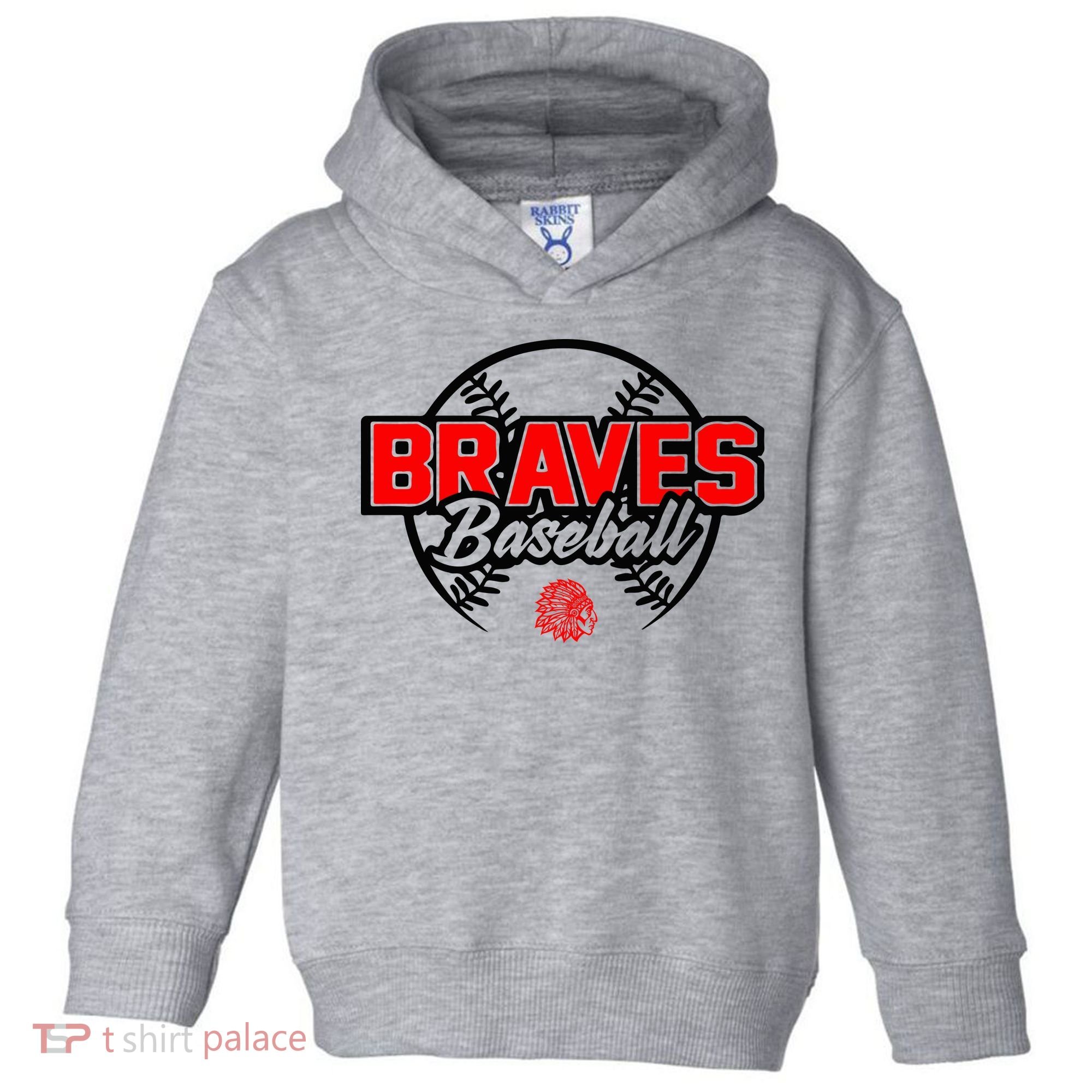 Baseball Sport Braves Baseball Toddler Hoodie