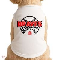Baseball Sport Braves Baseball Doggie Tank thumb 0