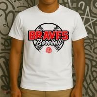 Baseball Sport Braves Baseball T-Shirt thumb 3