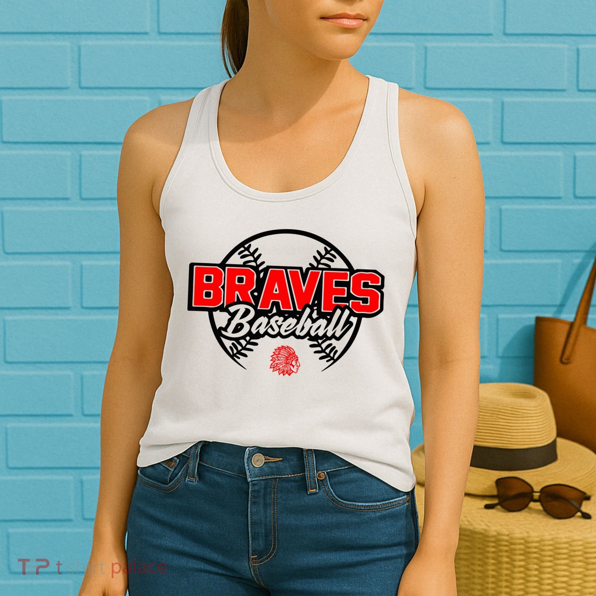 Baseball Sport Braves Baseball Women's Tank Top