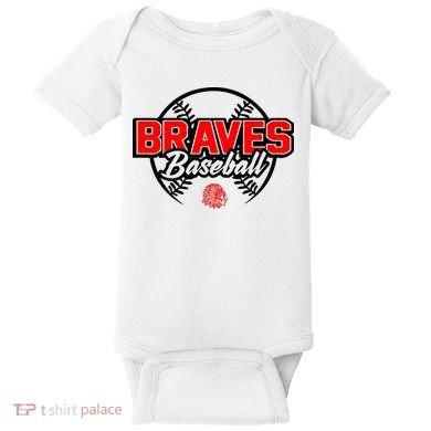 Baseball Sport Braves Baseball Baby Bodysuit