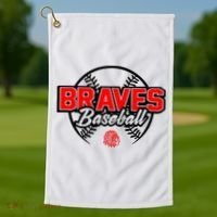 Baseball Sport Braves Baseball Golf Towel thumb 1