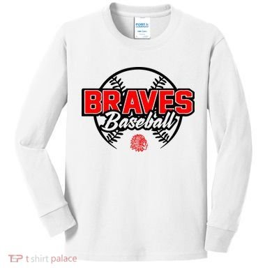 Baseball Sport Braves Baseball Kids Long Sleeve Shirt