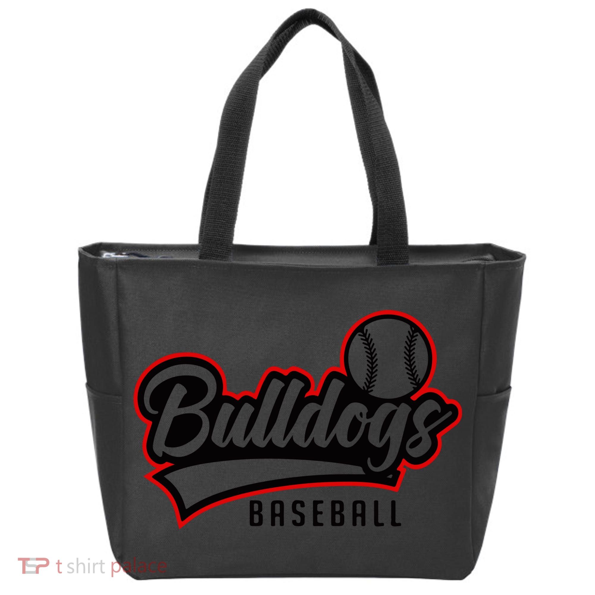 Baseball Sport Bulldog Baseball Tote Bag