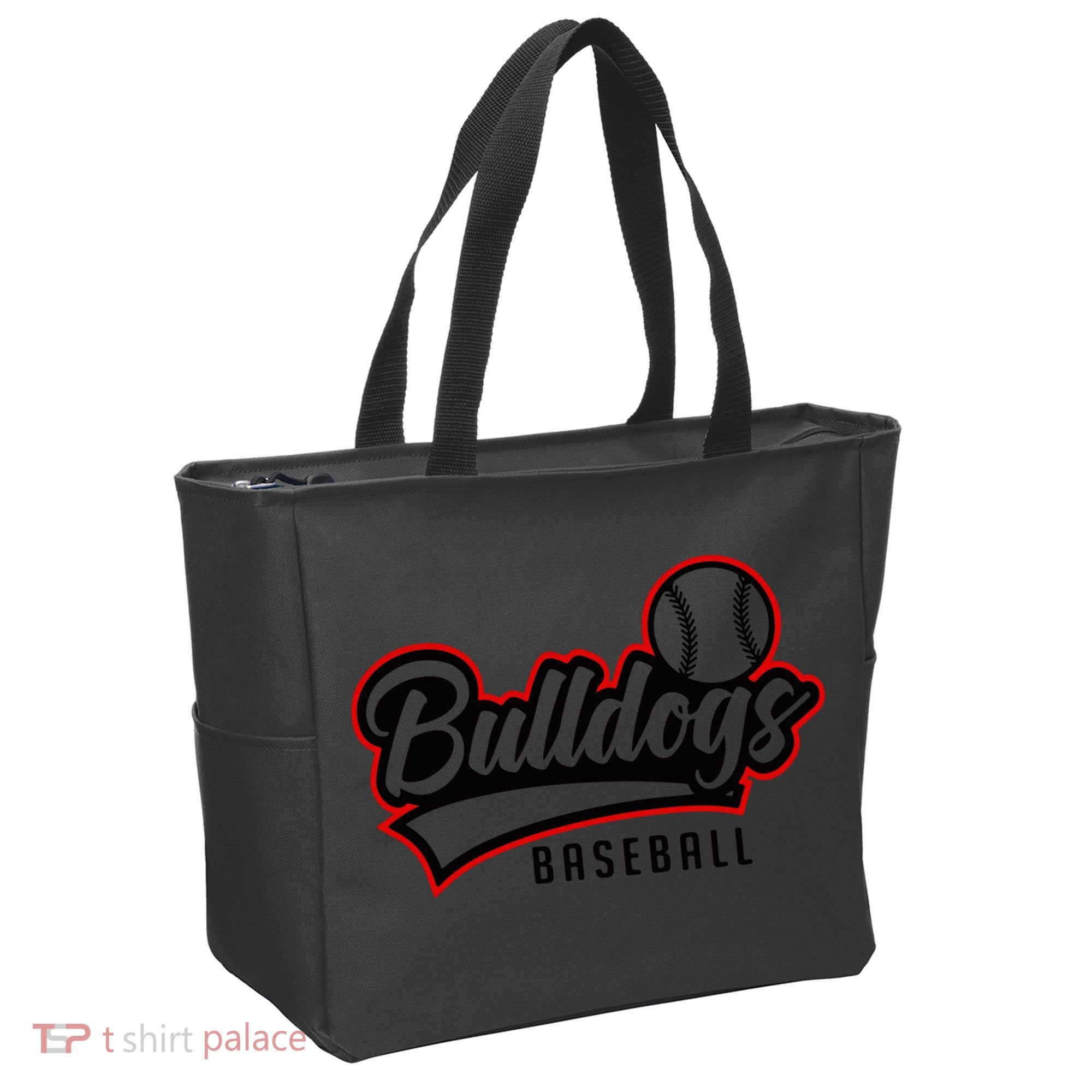 Baseball Sport Bulldog Baseball Tote Bag