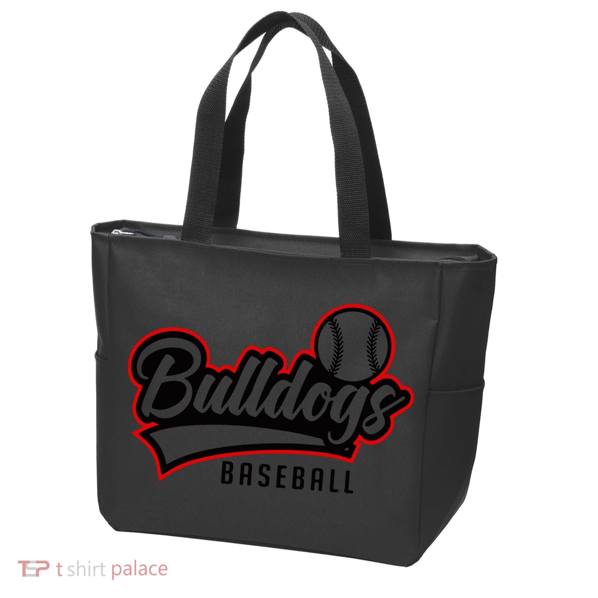 Baseball Sport Bulldog Baseball Tote Bag