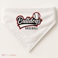 Baseball Sport Bulldog Baseball USA-Made Doggie Bandana thumb 0