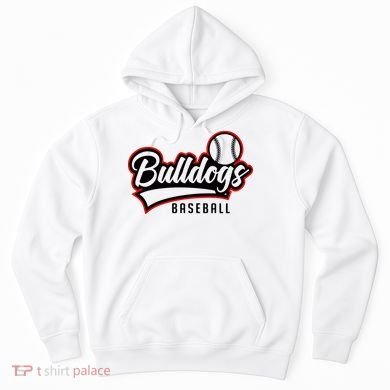 Baseball Sport Bulldog Baseball Hoodie