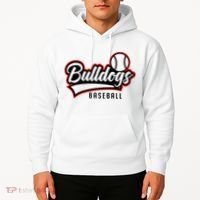 Baseball Sport Bulldog Baseball Hoodie thumb 2