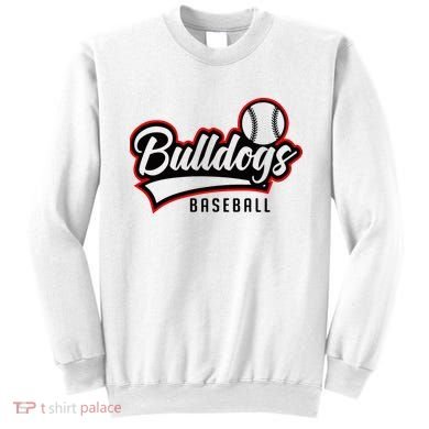 Baseball Sport Bulldog Baseball Sweatshirt