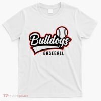 Baseball Sport Bulldog Baseball T-Shirt thumb 0