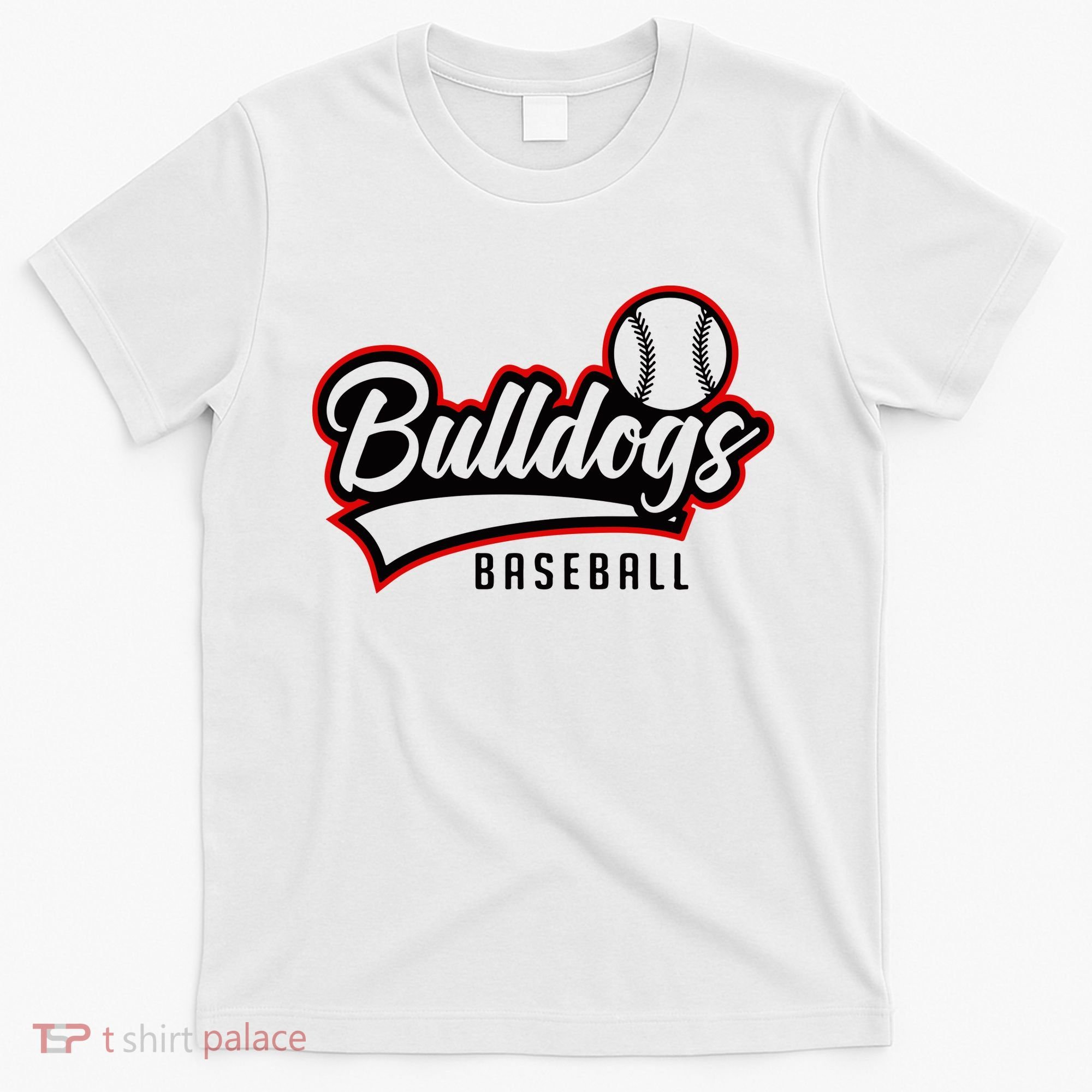 Baseball Sport Bulldog Baseball T-Shirt