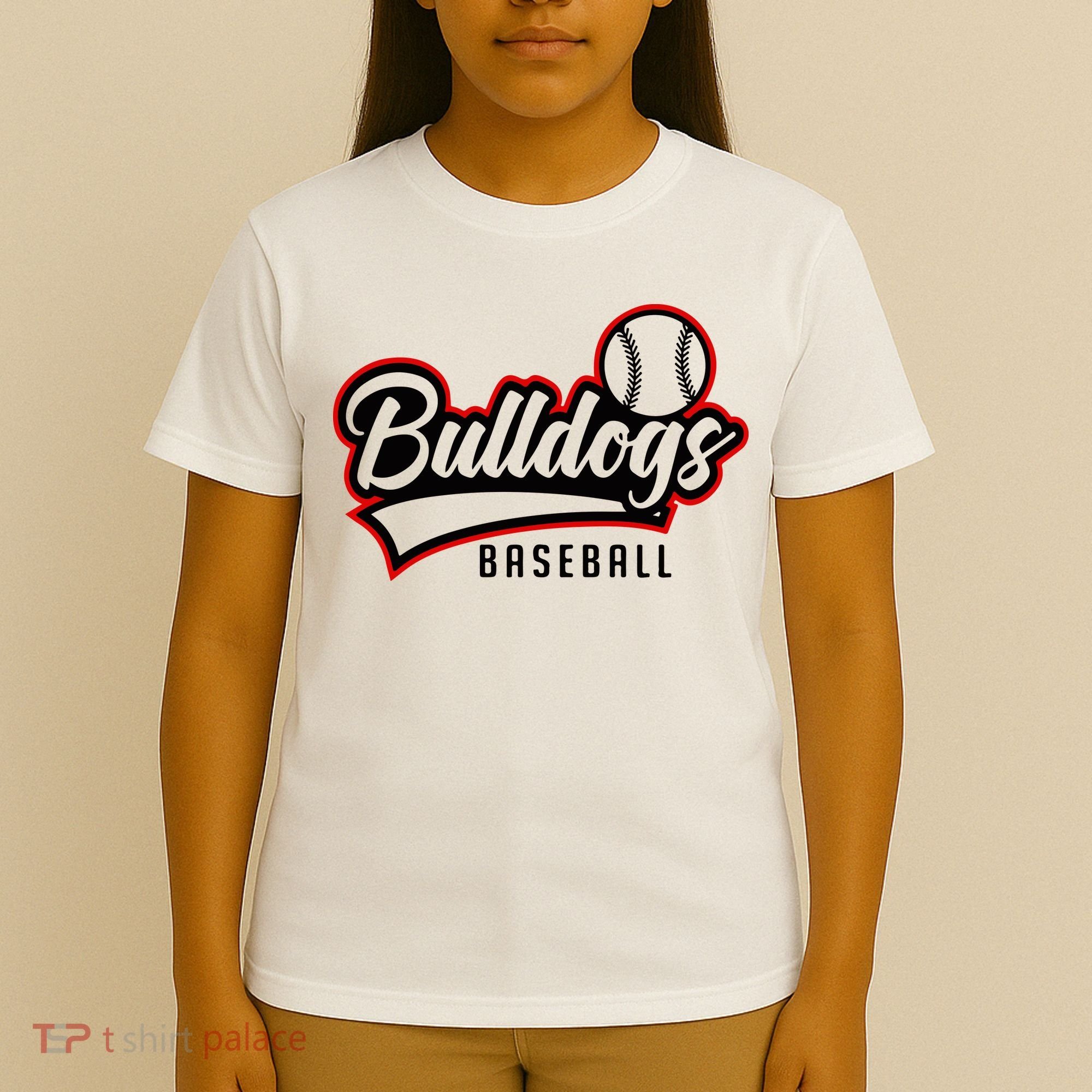 Baseball Sport Bulldog Baseball T-Shirt
