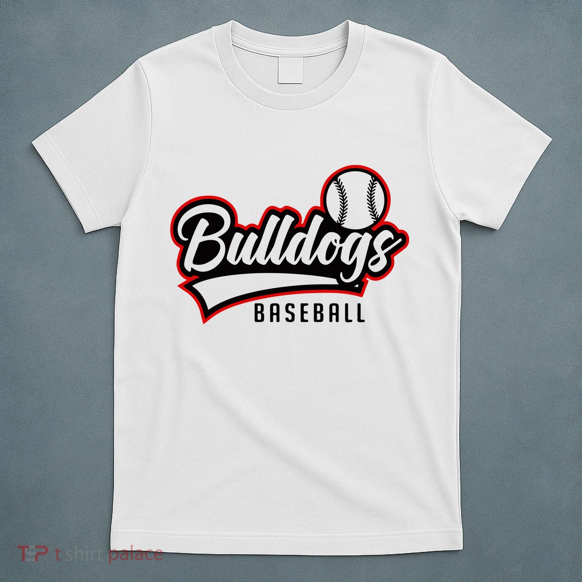 Baseball Sport Bulldog Baseball T-Shirt