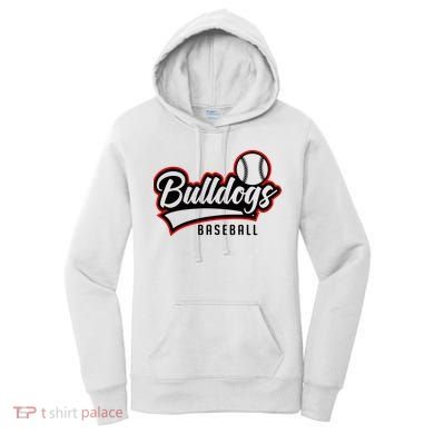 Baseball Sport Bulldog Baseball Women's Hoodie