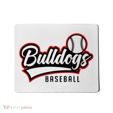Baseball Sport Bulldog Baseball Mousepad