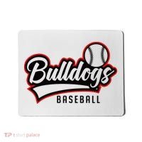 Baseball Sport Bulldog Baseball Mousepad thumb 0