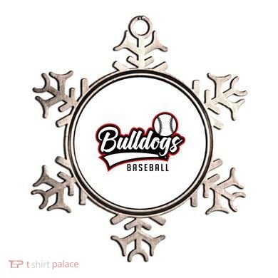 Baseball Sport Bulldog Baseball Ornament