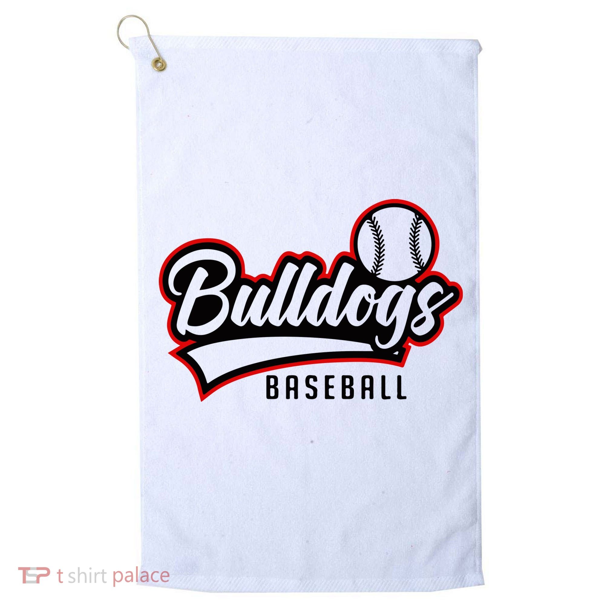 Baseball Sport Bulldog Baseball Golf Towel