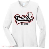 Baseball Sport Bulldog Baseball Women's Long Sleeve Shirt thumb 0