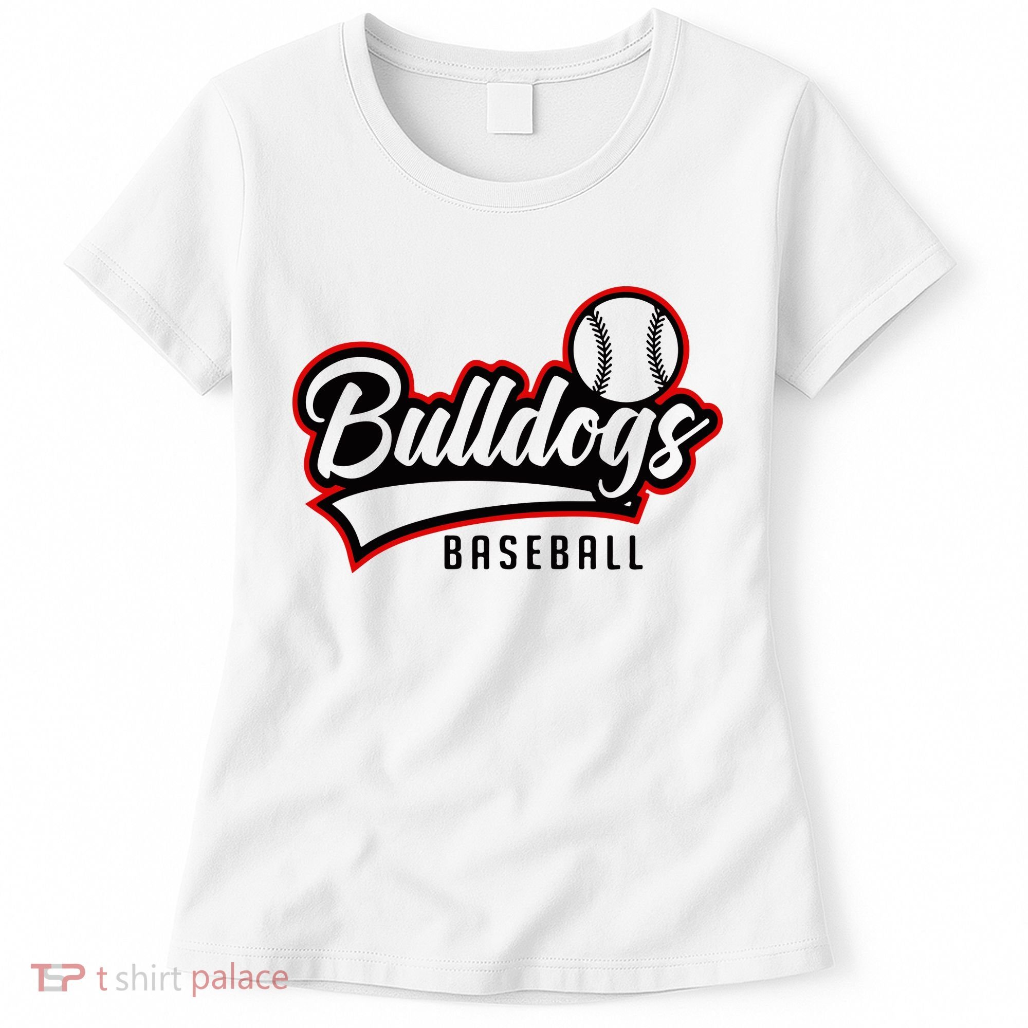 Baseball Sport Bulldog Baseball Women's T-Shirt