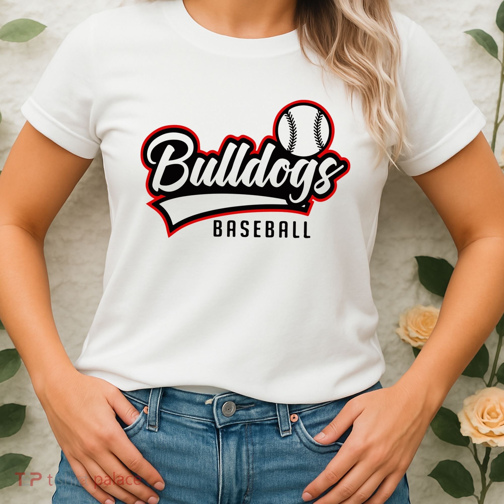 Baseball Sport Bulldog Baseball Women's T-Shirt