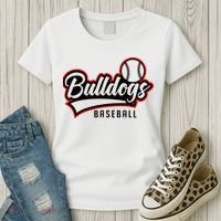Baseball Sport Bulldog Baseball Women's T-Shirt thumb 3