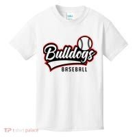 Baseball Sport Bulldog Baseball Kids T-Shirt thumb 0