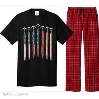 B-52 Stratofortress Bomber Airplane USA Patriotic Flag Pajama Set thumb 0