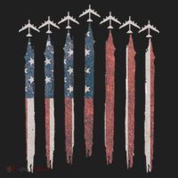 B-52 Stratofortress Bomber Airplane USA Patriotic Flag Hat thumb 2