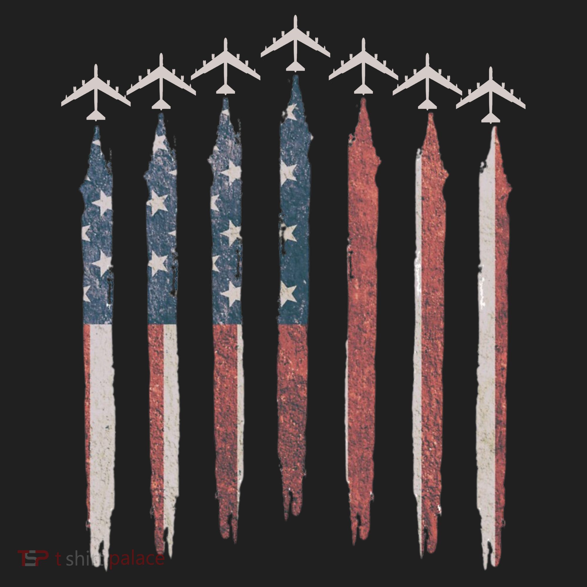 B-52 Stratofortress Bomber Airplane USA Patriotic Flag Hat