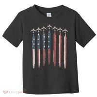 B-52 Stratofortress Bomber Airplane USA Patriotic Flag Toddler T-Shirt thumb 0