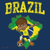 Brazil Soccer Boy Brazilian Football Dabbing Women's Tank Top thumb 5