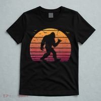 Bigfoot Surfing Beach Vacation Retro Surfboard Surf Shaka T-Shirt thumb 5