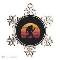 Bigfoot Surfing Beach Vacation Retro Surfboard Surf Shaka Ornament thumb 0