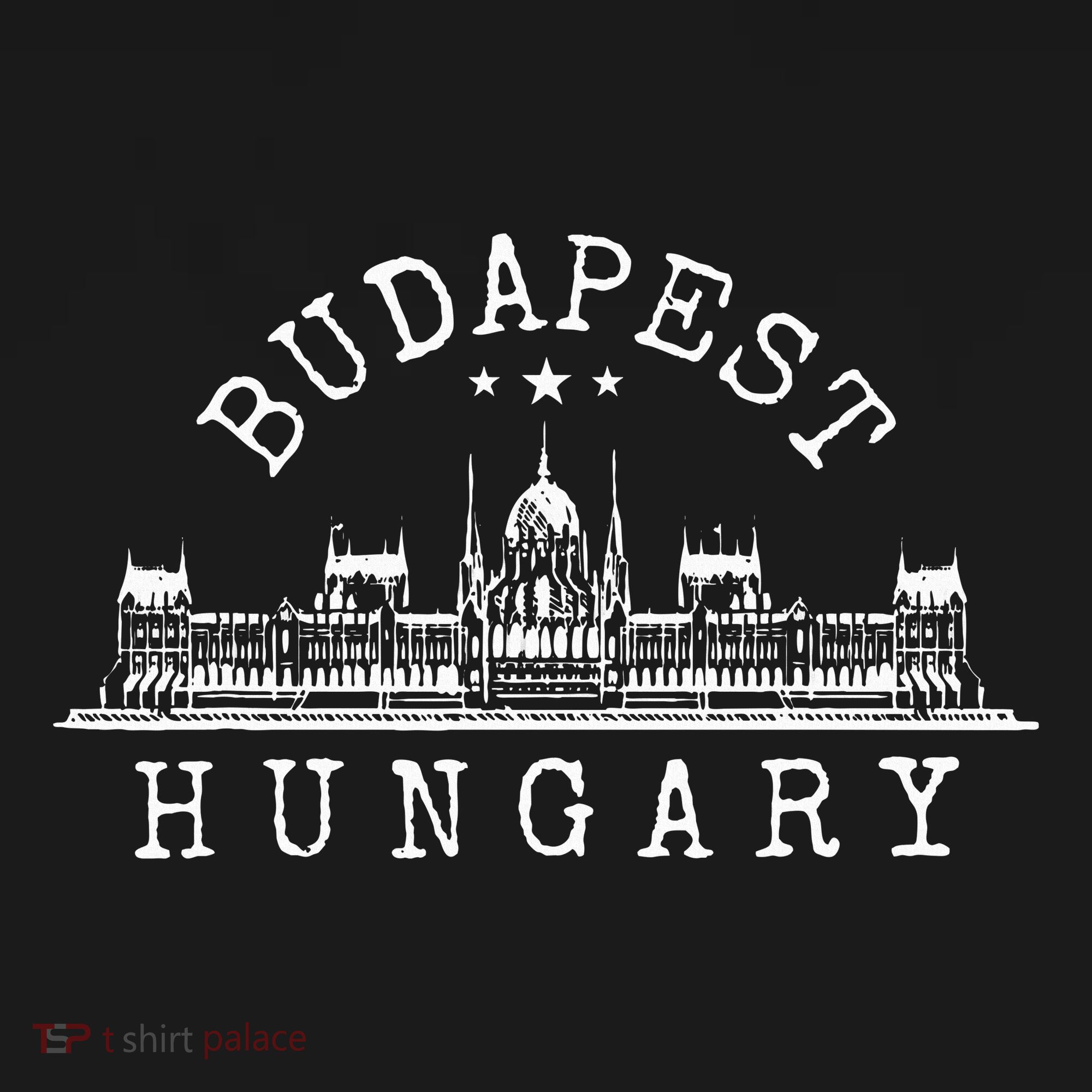 Budapest Skyline USA-Made Doggie Bandana