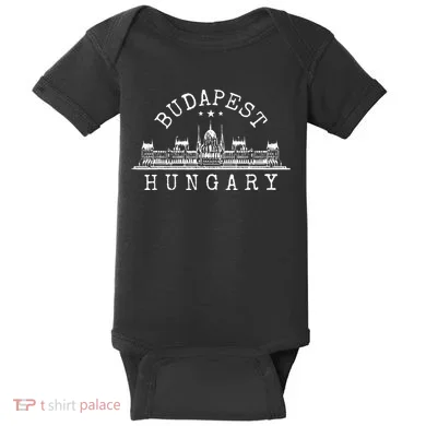 Budapest Skyline Baby Bodysuit