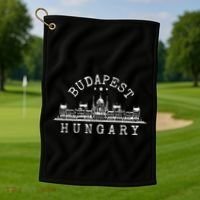 Budapest Skyline Golf Towel thumb 1