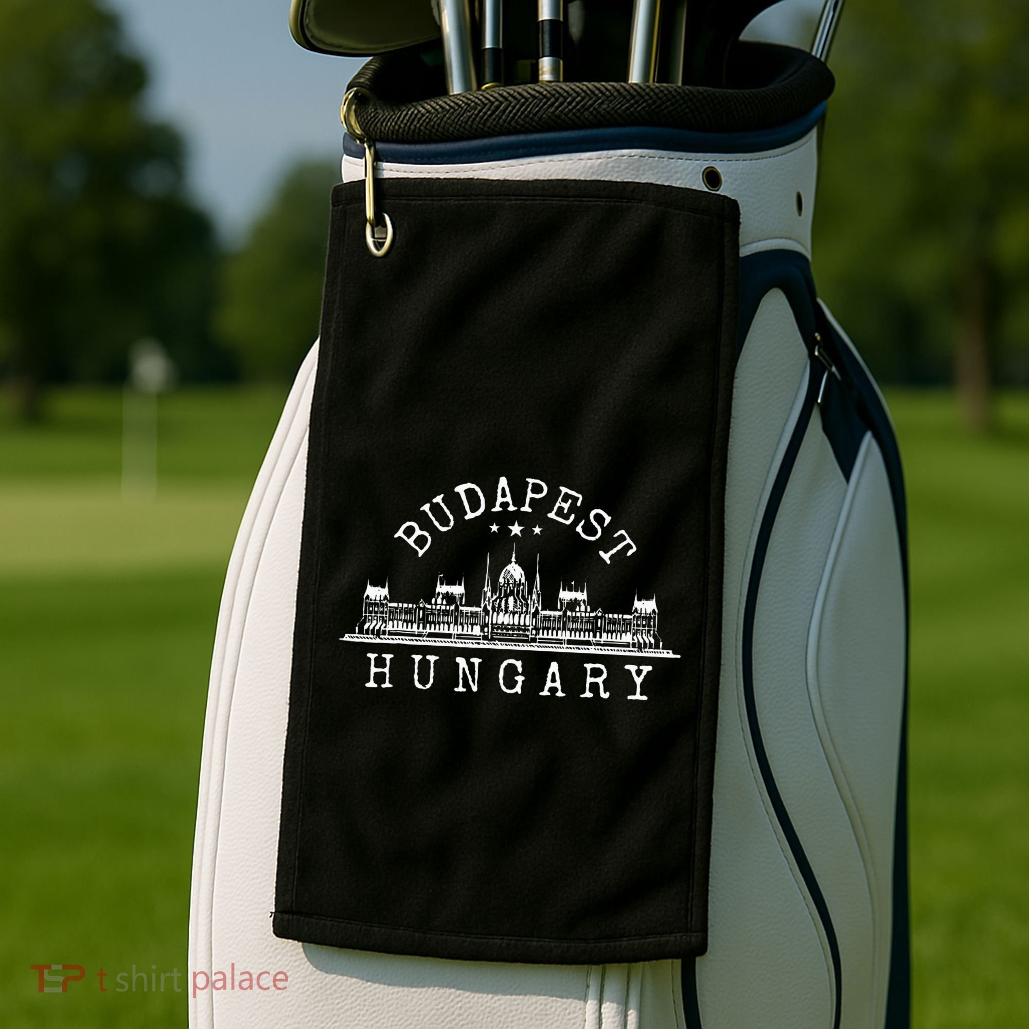 Budapest Skyline Golf Towel
