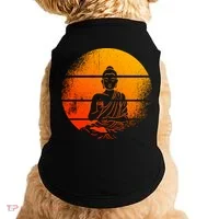 Buddha Statue Buddhist Meditate Sitting Buddha Gift Doggie Tank thumb 0