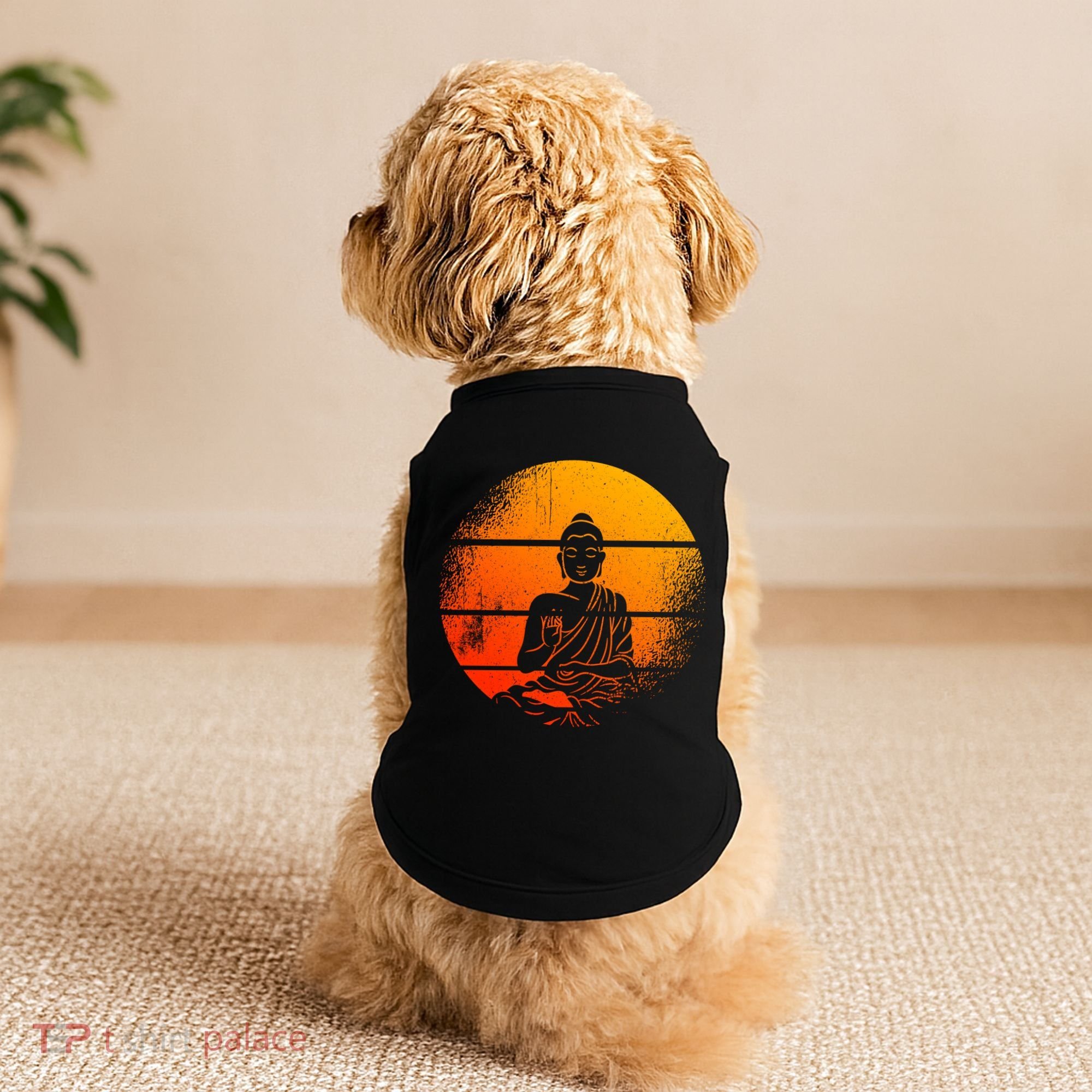 Buddha Statue Buddhist Meditate Sitting Buddha Gift Doggie Tank