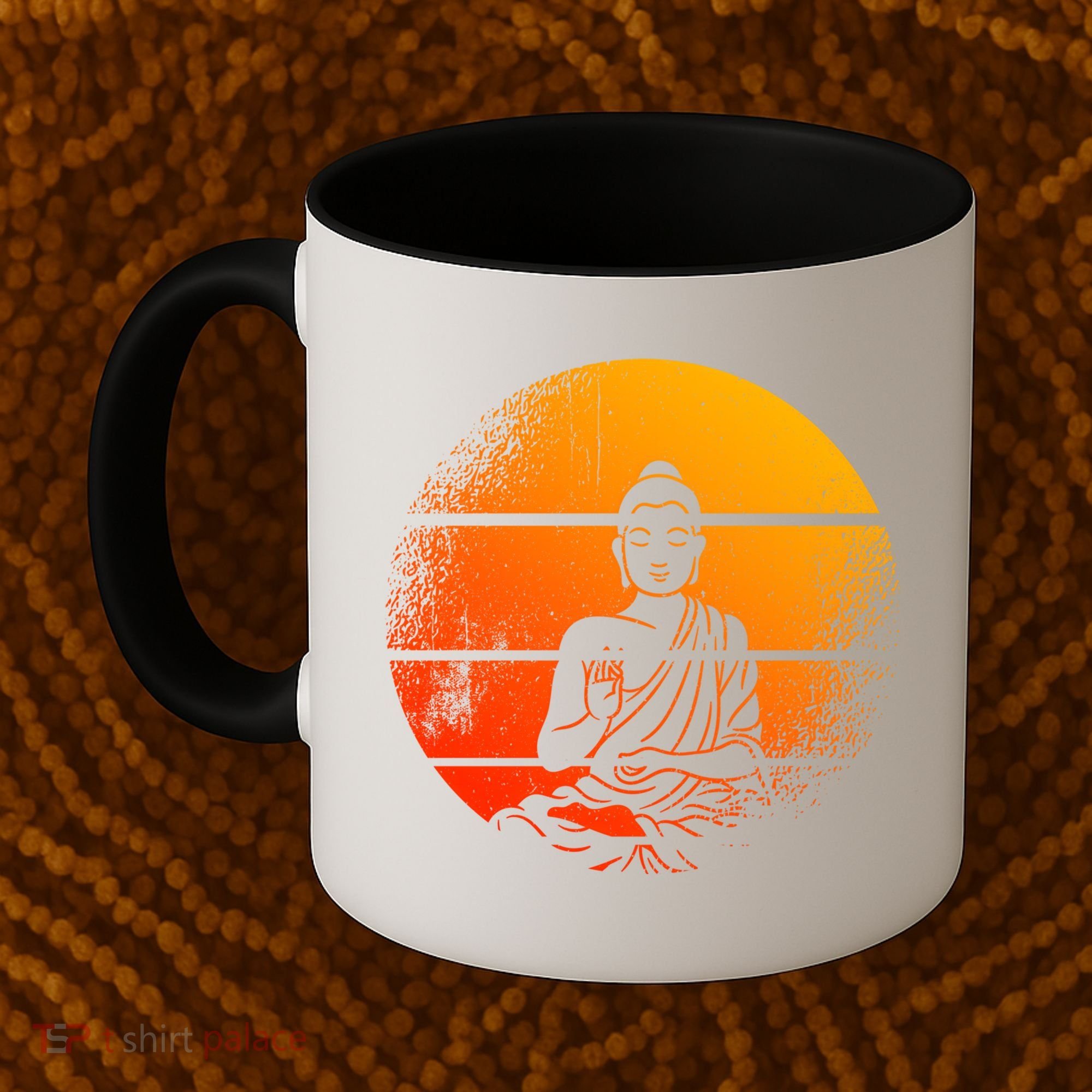 Buddha Statue Buddhist Meditate Sitting Buddha Gift Coffee Mug